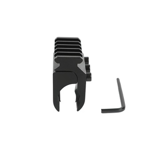 Adjustable Aluminum Alloy Tube <b>Clamp</b> Adapter 5 Slot Flashlight Red Dot <b>Light</b> Holder Outdoor Sporting Gear - Product Image 3