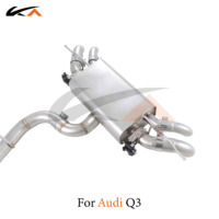 Système d'échappement KA Tuning pour Audi Q3 2.0T en acier inoxydable Catback avec silencieux et soupape