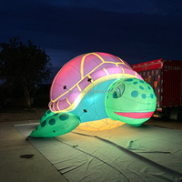 Tortue gonflable géante personnalisée, tortue marine pour la décoration de festivals en plein air, spectacle nocturne de parc d'attractions, autres événements