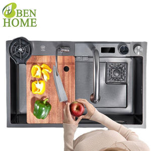 Fornitore di fabbrica lavelli da <span class=keywords><strong>cucina</strong></span> commerciali in acciaio inossidabile 304 con chiusura lavello da <span class=keywords><strong>cucina</strong></span> sotto gli organizzatori e lo stoccaggio del lavello - Product Image 1