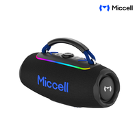 Haut-parleur sans fil Miccell 30W HIFI avec résistance à l'eau IPX5, idéal pour la musique en extérieur et les DJ