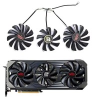 Kipas GPU DIY 95MM 85MM 4PIN baru untuk RX6800XT, cocok untuk Radeon RX 6700XT 6750XT 6800XT 6900XT Devil fan