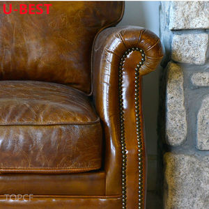 U-BEST - Sofá de Cuero y Madera Maciza de Estilo Europeo Retro, <span class=keywords><strong>Muebles</strong></span> <span class=keywords><strong>para</strong></span> el Hogar, Mobili Per <span class=keywords><strong>La</strong></span> <span class=keywords><strong>Casa</strong></span>, Juego de <span class=keywords><strong>Muebles</strong></span> <span class=keywords><strong>para</strong></span> Sala de Estar - Product Image 4