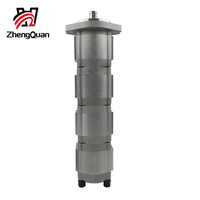 Pompe hydraulique à haute pression Zhengquan HGP-3333A-F30/30/30/30R à 4 étages, pompe à engrenages multi-circuits pour équipement industriel de grande taille