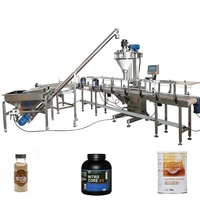 Machine de remplissage automatique de poivre noir à tarière automatique pour poudre PLC pneumatique de type dosage pour produits chimiques disponibles métal plastique verre