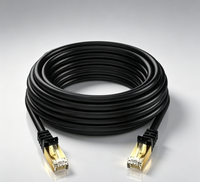 Cable de Red Ethernet Cat5e/Cat6 Directo de Fábrica, Conectores RJ45 Chapados en Oro, 1m-40m, Blindaje UTP/FTP/SFTP, Cable LAN de 1Gbps