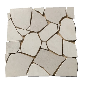 Đá tự nhiên điên pavers bất thường Bồ Đào nha màu be trắng đá vôi lỏng - Product Image 1