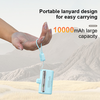 Vente en gros de mini-batteries externes 10000 mAh avec écran LED, charge rapide 20W, support - Chargeur portable pour téléphones mobiles