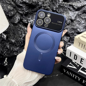 Funda de teléfono con carga inalámbrica magnética para <span class=keywords><strong>iPhone</strong></span> 15 <span class=keywords><strong>Pro</strong></span> <span class=keywords><strong>Max</strong></span> 14 13 12 <span class=keywords><strong>11</strong></span> <span class=keywords><strong>Pro</strong></span> <span class=keywords><strong>Max</strong></span> Plus, funda de ventana grande de silicona mate sólida - Product Image 3
