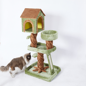 Planta de simulación de árbol para gato, muebles para gato, fabricante al por mayor, árbol personalizado, caja de cartón de felpa multicapa, juguete para gato - Product Image 5