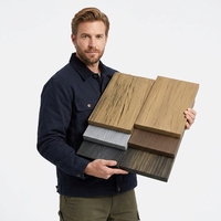 Planches de terrasse en polyuréthane de 3,6 m, système de revêtement composite extérieur avec texture de grain de bois pour usage extérieur