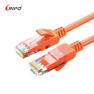 Cable de conexión LAN redondo CAT5e CAT6-UTP/FTP trenzado/sólido 10M/50M/100M puente de red de cobre - Product Image 6