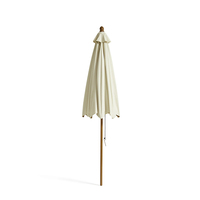 Parasol de jardin octogonal de luxe 3m avec structure en bois, grand parasol rétro haut de gamme pour restaurant et café