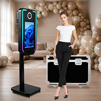 Nouvelle Machine Photobooth Intelligente 2026 à Hauteur Réglable Électriquement avec Moteur Intégré et Écran Tactile pour Fêtes et Événements
