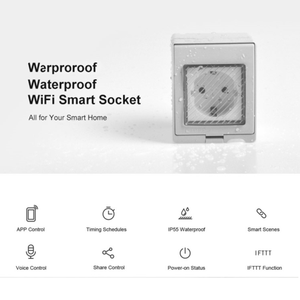 Avatto-prise murale intelligente WiFi Tuya, étanche, US/UK/DE/<span class=keywords><strong>FR</strong></span>/AU/ZA, application sans fil, télécommande vocale, domotique - Product Image 5