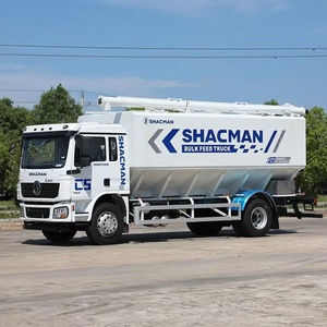 Camión Cisterna para Alimentación de Ganado Shacman 4x2 de 12 Toneladas con Descarga Hidráulica por Tornillo sin Fin para Logística de Granjas Avícolas - Product Image 3