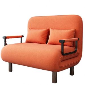 Fauteuil convertible de bureau individuel contemporain, canapé-lit avec fonction de tirage moderne, en métal et tissu, idéal pour les écoles - Product Image 3