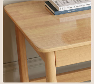 Modern Home 45CM Solid Wood Long Wall <strong>Narrow</strong> Double <strong>Desk</strong> for Study Work Home Office Furniture <strong>Computer</strong> <strong>Desks</strong> - Product Image 4