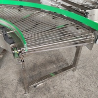 Riemtransportband van roestvrij staal met schakels |   Zware transportketting met gaas