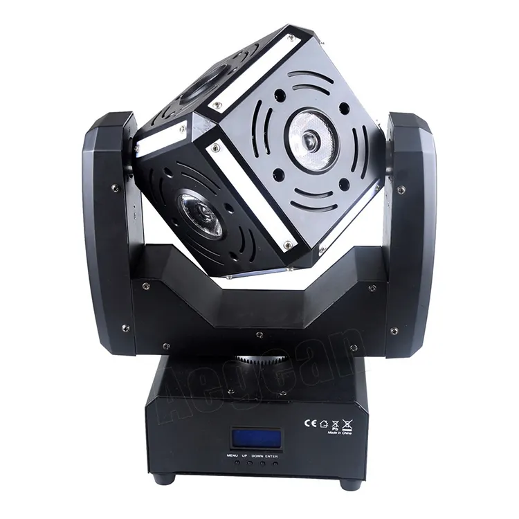 Rubiks Cube Light 6Pcs 12W 3 in1 Six Face Quad Led Moving Head Lights per Music Band Festival Wedding Party