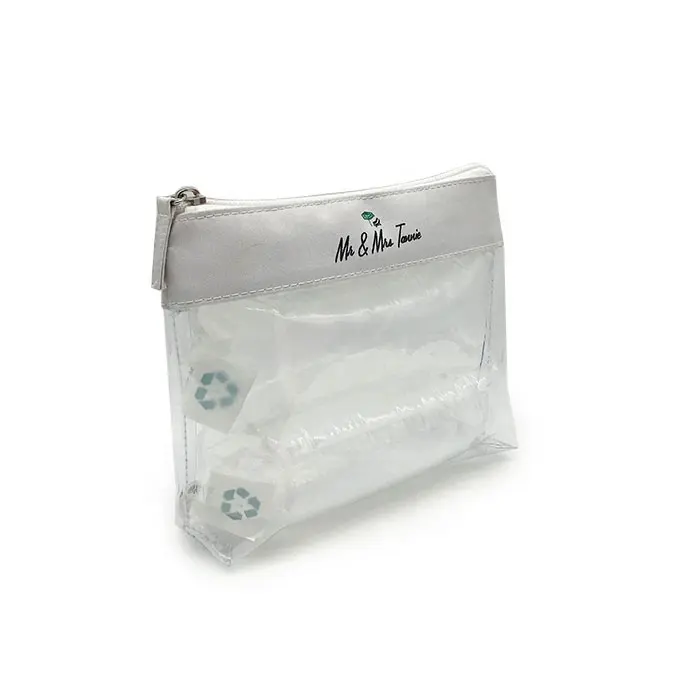 Werbe paket Airline Clear Amenity Kit Tasche Make-up Toiletten artikel Travel Kit Tasche