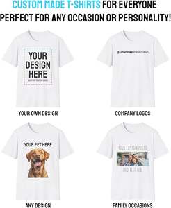 เสื้อยืดคอตตอน 100% สั่งทำพิเศษ พร้อมลายพิมพ์รูปภาพของคุณ น้ำหนัก 180 กรัม สไตล์สมาร์ทแคชชวล สำหรับผู้ชาย ผู้หญิง และเด็ก - Product Image 3