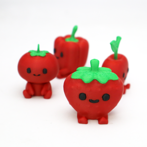 Décorations Modernes Créatives et Tendance en Forme de Petites Légumes Imprimés en 3D pour Animaux et Dinosaures – Collection 4 Pièces - Product Image 1
