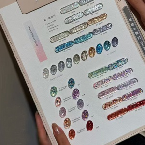New Uv <b>Nail</b> Art <b>Gel</b> Explosive Shiny Tablet <b>Set</b> 20 Color Distribution Display Board Factory Wholesale Customization - Product Image 6