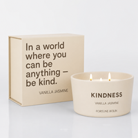 Produits écologiques, cadeaux de mariage, mini boîte en carton pour cadeaux, emballage de bougie avec impression personnalisée, bougie aromathérapeutique
