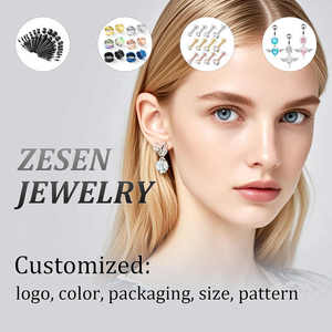 Venta al por mayor populares colores surtidos Ombligo Piercing joyería colorido ombligo anillo hecho de acero inoxidable piedra cuerpo
