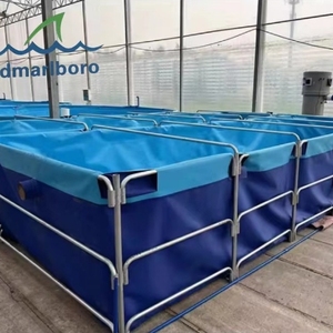 <span class=keywords><strong>Bassin</strong></span> à poissons pliable en PVC, <span class=keywords><strong>rectangulaire</strong></span>, pour l'élevage <span class=keywords><strong>de</strong></span> crevettes, aquarium pour l'agriculture, avec structure entièrement en acier - Product Image 2