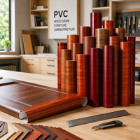 Film de stratification pour meubles en PVC à effet bois