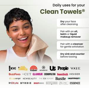 <span class=keywords><strong>Toallitas</strong></span> Faciales <span class=keywords><strong>Desechables</strong></span> de Bambú XL 100% Biodegradables Certificadas por el USDA, <span class=keywords><strong>Toallitas</strong></span> <span class=keywords><strong>Secas</strong></span> para Desmaquillar - Product Image 2