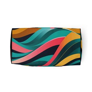 กระเป๋าเดินทางกีฬาแบบกันน้ำพิมพ์ลายสีสันสดใส ขนาดใหญ่ สำหรับผู้ชายและผู้หญิง - Product Image 6