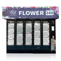 Hoge kwaliteit bloemenverkoopautomaat met 8 lockers, Lattice SDK, vershoudkasten voor fruit- en groentedispenser, ODM OEM service