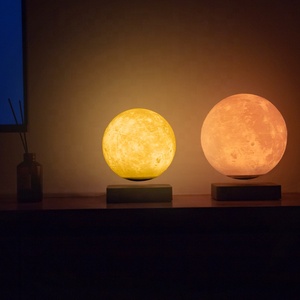 Portable RGB 16 Color LED 3D European Romantic Modern Bedroom Light Decoration Magnetic Floating Sunset Moon <b>Lamp</b> - Product Image 3