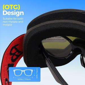 Nouvelle mode UV400 lunettes de sport PC optiques lunettes de ski en plein air avec lentille cylindrique de protection des yeux coupe-vent et éblouissante - Product Image 6