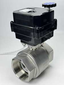 Vanne à boisseau motorisée Flomarvel FH-B DN32 DN40 DN50 1 1/4 pouce 1/2 2 12V 24V 220V CA en acier inoxydable NPT BSP pour le contrôle de l'eau à faible pression - Product Image 3
