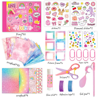 Ensemble de scrapbooking pour anniversaire de fille rose 2026, journal intime pour enfants, kit de journalisation