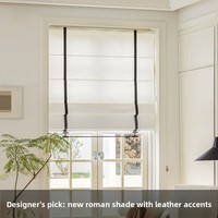 Store romain électrique occultant intelligent à levage et pliage, commande vocale et par application pour chambre, salon, balcon