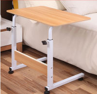 Support d'ordinateur portable Table d'ordinateur portable verrouillable à roulettes Support d'ordinateur portable et bureau avec étagères réglables en hauteur Support pour ordinateur portable