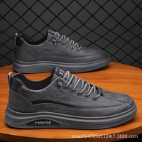 Nouvelles Chaussures Homme Automne Transfrontalières Commerce Extérieur Baskets de Sport Décontractées Respirantes Tendance Couleur Unie Blanches