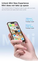 Teléfono Inteligente ONEMYTH M17 Pro Mini 4G Dual SIM, Pantalla HD de 4 Pulgadas, Batería de 2000 mAh, 2 GB + 16 GB, Android 12.0, Play Store, Teléfono Celular Pequeño con Reconocimiento Facial