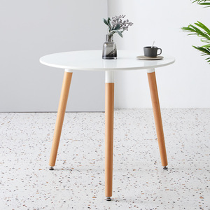 Juego de Sillas Redondas de Diseño de Lujo, Mesa de Comedor de Madera MDF para el Hogar y la Cocina - Product Image 2