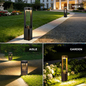 Lámpara Solar LED <span class=keywords><strong>para</strong></span> Jardín, IP65 Impermeable, 7W, <span class=keywords><strong>con</strong></span> Panel Solar de Alta Eficiencia <span class=keywords><strong>para</strong></span> Decoración de Caminos - Product Image 4