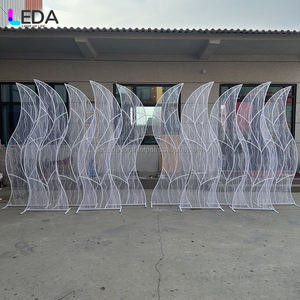 ซุ้มแต่งงานแบบโค้ง LEDA ตกแต่งด้วยสาหร่ายทะเล ฉากหลังสำหรับงานแต่งงาน - Product Image 3