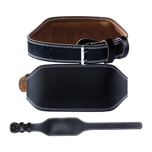 Customized PU Leather Fitness Waist <b>Belt</b> Adjustable Buckle Workout Gym Dip Squat <b>Belt</b> - Product Image 3