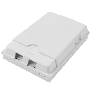 <b>Hot</b> Sales Plastic Shell 2 Ports Fiber Optic <b>Single</b> Mode Simplex SC UPC APC Optical Connector White Faceplate for FTTH - Product Image 4