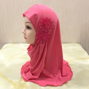 Pañuelos de Primavera para Mujeres Musulmanas, Color Ámbar, de 2 a 7 Años, Hijab Instantáneo de Licra de Alta Calidad, Largo Medio, Venta al Por Mayor - Product Image 6