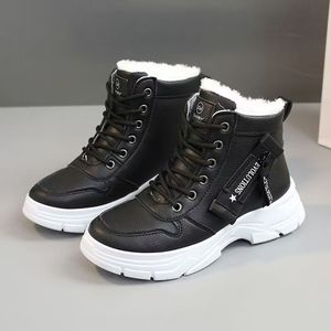 Stivali da <span class=keywords><strong>Donna</strong></span> Moda Invernale Nuovi Stile Britannico con Suola Spessa Imbottiti in Peluche Scarpe Rialzate per Street Photography Stivali da Neve - Product Image 2